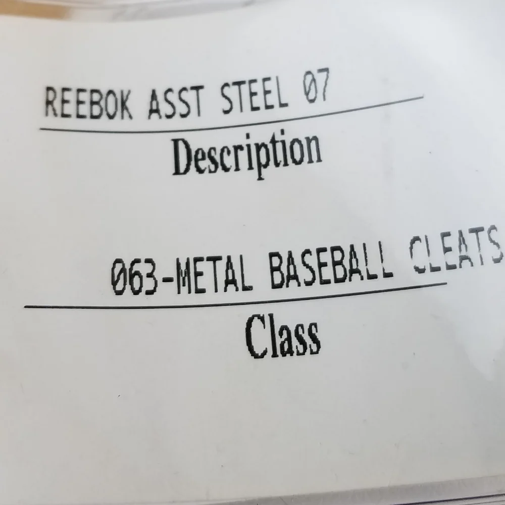 Reebok 16 US Leather Baseball Metal Cleat Shoe MLB Authentic Lace-up RB 410 KTS